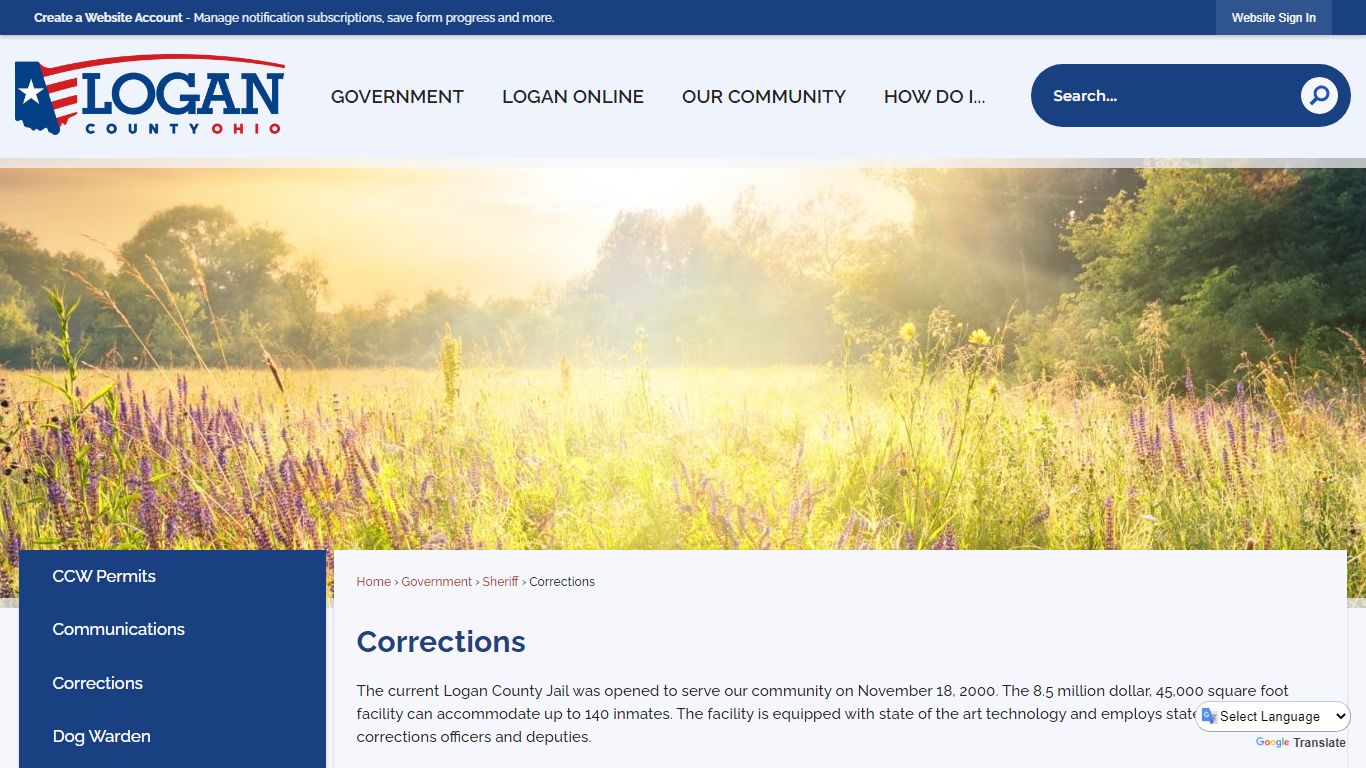 Corrections | Logan County, OH - Official Website