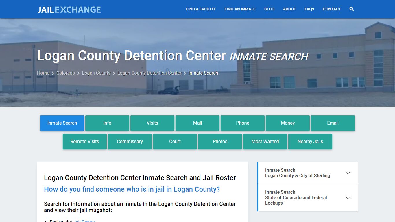 Logan County Detention Center Inmate Search - Jail Exchange